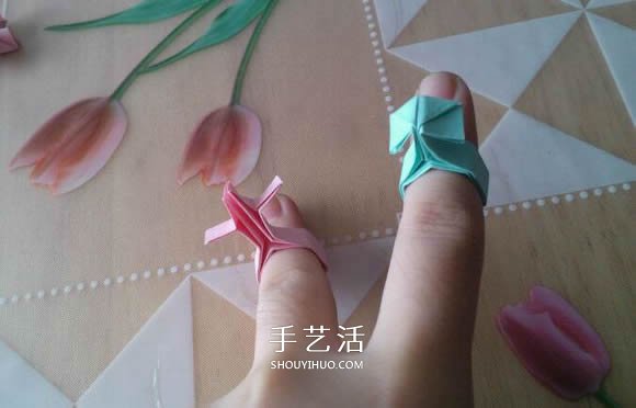 ♂♀男女图标折纸图解 还可以当可爱戒指用(图27) ♂♀男女图标折纸图解 还可以当可爱戒指用(图27)