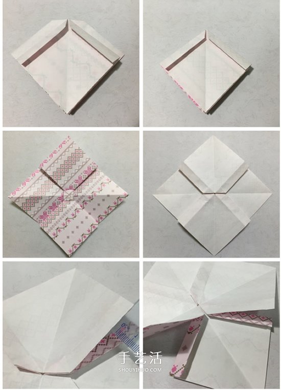 彩纸折蝴蝶结的方法 漂亮蝴蝶结手工折纸图解(图3) 彩纸折蝴蝶结的方法 漂亮蝴蝶结手工折纸图解(图3)
