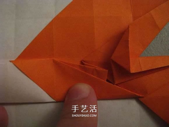 立体南瓜灯的折纸图解 手工复杂南瓜灯的折法(图11) 立体南瓜灯的折纸图解 手工复杂南瓜灯的折法(图11)