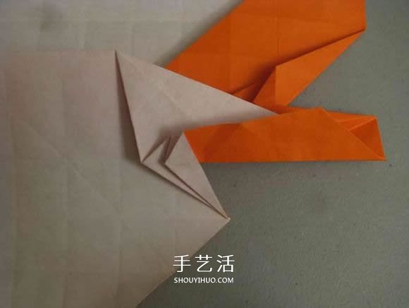 立体南瓜灯的折纸图解 手工复杂南瓜灯的折法(图16) 立体南瓜灯的折纸图解 手工复杂南瓜灯的折法(图16)