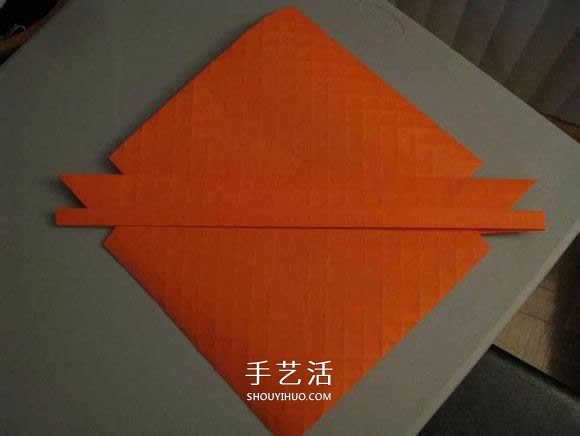 立体南瓜灯的折纸图解 手工复杂南瓜灯的折法(图21) 立体南瓜灯的折纸图解 手工复杂南瓜灯的折法(图21)