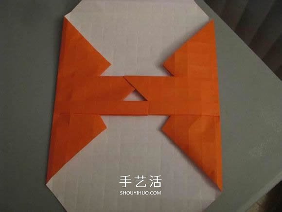 立体南瓜灯的折纸图解 手工复杂南瓜灯的折法(图23) 立体南瓜灯的折纸图解 手工复杂南瓜灯的折法(图23)