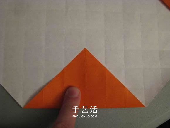 立体南瓜灯的折纸图解 手工复杂南瓜灯的折法(图24) 立体南瓜灯的折纸图解 手工复杂南瓜灯的折法(图24)