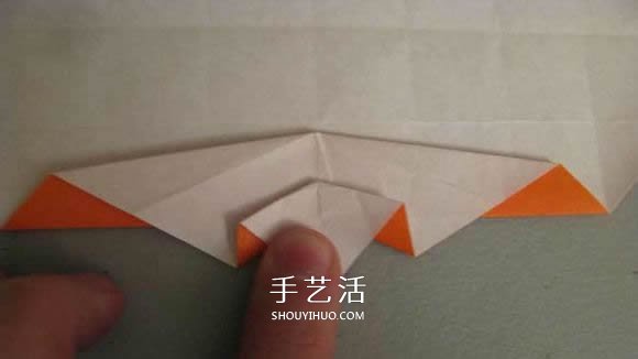 立体南瓜灯的折纸图解 手工复杂南瓜灯的折法(图28) 立体南瓜灯的折纸图解 手工复杂南瓜灯的折法(图28)