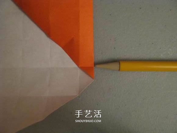立体南瓜灯的折纸图解 手工复杂南瓜灯的折法(图31) 立体南瓜灯的折纸图解 手工复杂南瓜灯的折法(图31)