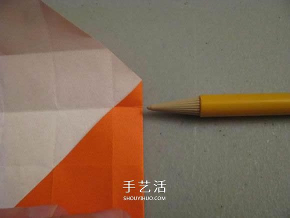 立体南瓜灯的折纸图解 手工复杂南瓜灯的折法(图35) 立体南瓜灯的折纸图解 手工复杂南瓜灯的折法(图35)