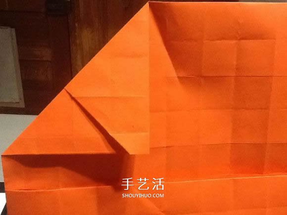 立体南瓜灯的折纸图解 手工复杂南瓜灯的折法(图40) 立体南瓜灯的折纸图解 手工复杂南瓜灯的折法(图40)