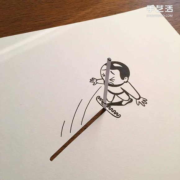 一支笔、一张纸,丹麦艺术家撕纸DIY出幽默!(图10) 一支笔、一张纸,丹麦艺术家撕纸DIY出幽默!(图10)