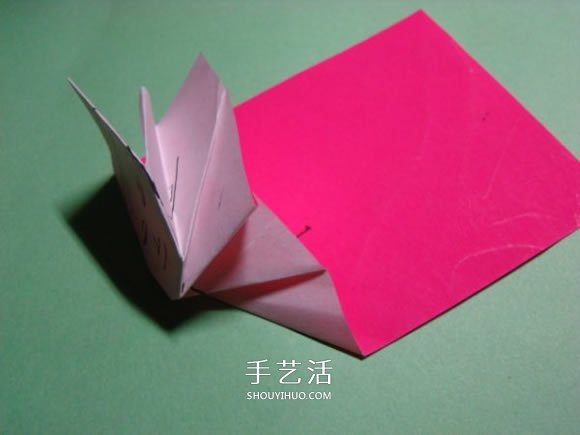 怎么折纸人物头像图解 戴帽子的人折法过程(图8) 怎么折纸人物头像图解 戴帽子的人折法过程(图8)