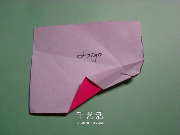 怎么折纸人物头像图解 戴帽子的人折法过程(图10) 怎么折纸人物头像图解 戴帽子的人折法过程(图10)