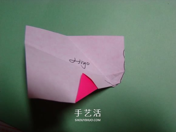 怎么折纸人物头像图解 戴帽子的人折法过程(图11) 怎么折纸人物头像图解 戴帽子的人折法过程(图11)
