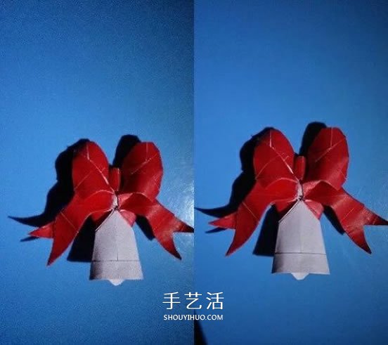 铃铛的折纸方法图解 复杂折纸铃铛的折法步骤(图1)