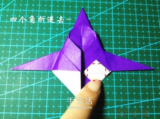 立体小汽车的折法图解 手工折纸汽车的折法(图17) 立体小汽车的折法图解 手工折纸汽车的折法(图17)