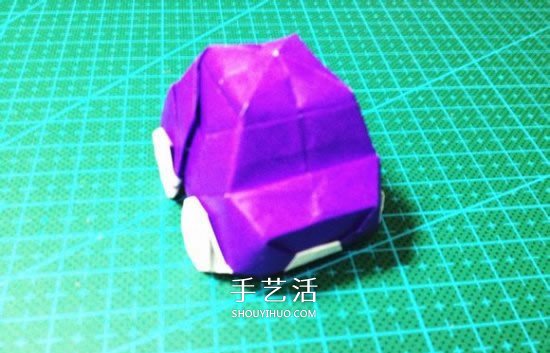 立体小汽车的折法图解 手工折纸汽车的折法(图31) 立体小汽车的折法图解 手工折纸汽车的折法(图31)