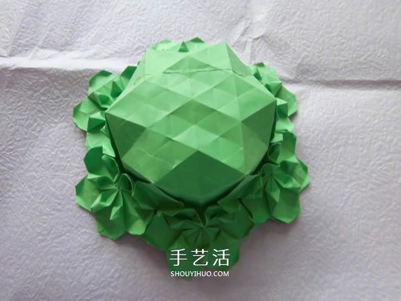 漂亮草帽子的折法图解 折纸花草帽的方法步骤(图27) 漂亮草帽子的折法图解 折纸花草帽的方法步骤(图27)