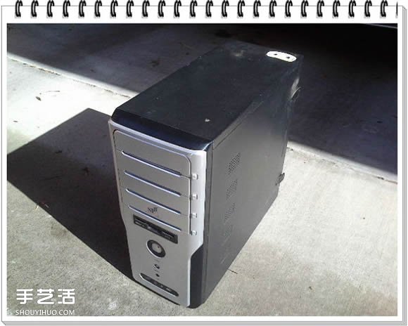 旧电脑机箱DIY花架 电脑主机制作花架的方法(图2)