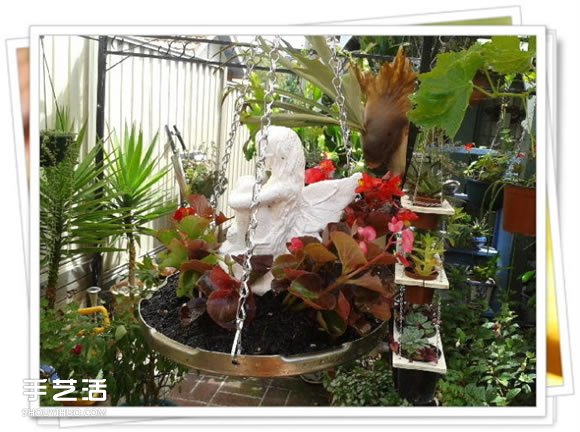 高压锅锅盖废物利用DIY制作花盆盆景的方法(图6) 高压锅锅盖废物利用DIY制作花盆盆景的方法(图6)