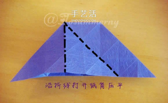 圣诞星折法图解教程 折纸圣诞星的方法步骤(图4) 圣诞星折法图解教程 折纸圣诞星的方法步骤(图4)
