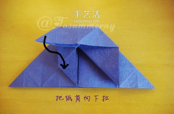 圣诞星折法图解教程 折纸圣诞星的方法步骤(图5) 圣诞星折法图解教程 折纸圣诞星的方法步骤(图5)