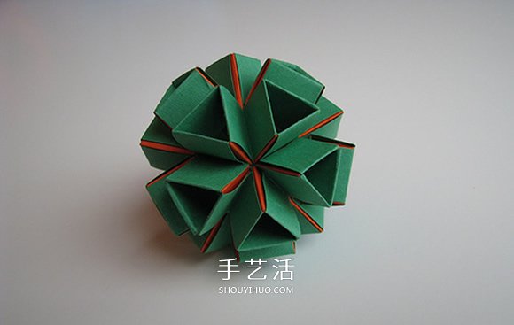 手工折纸Snapology球 用纸条折球体步骤图解(图2) 手工折纸Snapology球 用纸条折球体步骤图解(图2)
