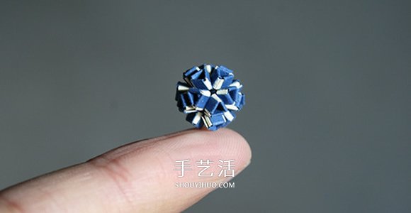 手工折纸Snapology球 用纸条折球体步骤图解(图7) 手工折纸Snapology球 用纸条折球体步骤图解(图7)