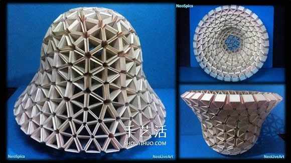 手工折纸Snapology球 用纸条折球体步骤图解(图9) 手工折纸Snapology球 用纸条折球体步骤图解(图9)