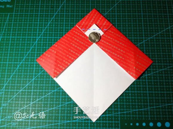 背着麻袋的可爱圣诞老人手工折纸图解教程(图10) 背着麻袋的可爱圣诞老人手工折纸图解教程(图10)