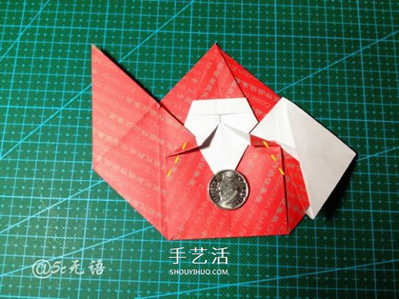 背着麻袋的可爱圣诞老人手工折纸图解教程(图25) 背着麻袋的可爱圣诞老人手工折纸图解教程(图25)