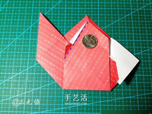 背着麻袋的可爱圣诞老人手工折纸图解教程(图23) 背着麻袋的可爱圣诞老人手工折纸图解教程(图23)