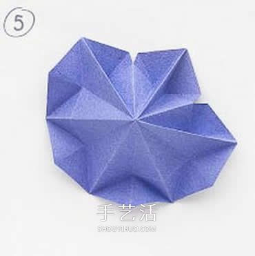 八边形纸折圣诞树图解 立体叠合圣诞树的折法(图11)