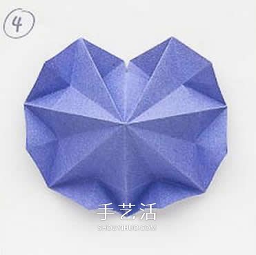 八边形纸折圣诞树图解 立体叠合圣诞树的折法(图10)
