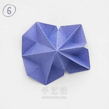 八边形纸折圣诞树图解 立体叠合圣诞树的折法(图12)