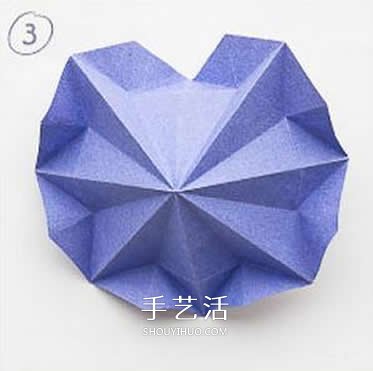 八边形纸折圣诞树图解 立体叠合圣诞树的折法(图9)