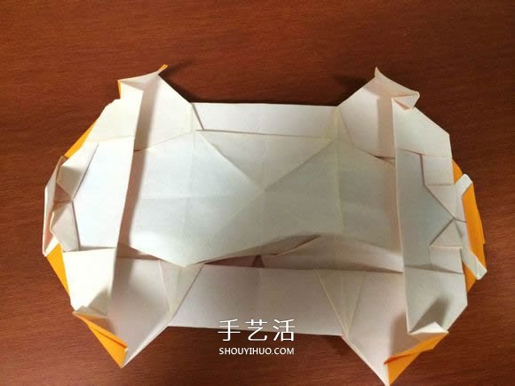 复杂立体跑车的折法 详细折纸跑车图解步骤(图55) 复杂立体跑车的折法 详细折纸跑车图解步骤(图55)