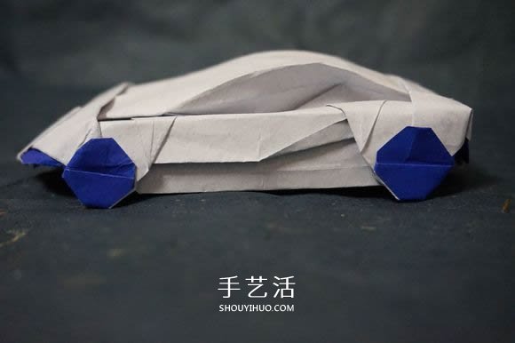 复杂立体跑车的折法 详细折纸跑车图解步骤(图67) 复杂立体跑车的折法 详细折纸跑车图解步骤(图67)