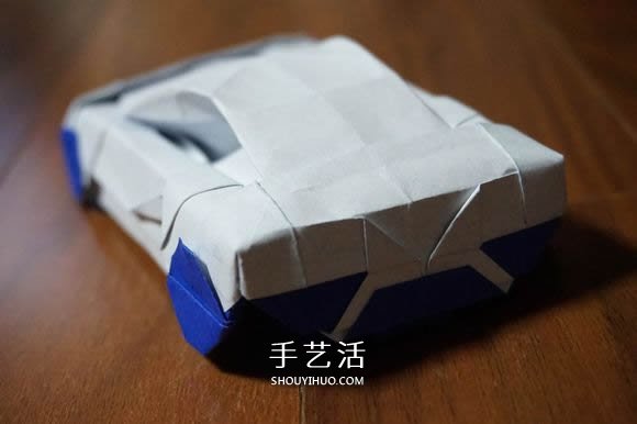 复杂立体跑车的折法 详细折纸跑车图解步骤(图68) 复杂立体跑车的折法 详细折纸跑车图解步骤(图68)