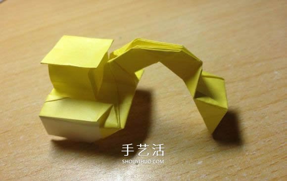 挖土机的折纸方法图解 手工挖掘机的折法过程(图2) 挖土机的折纸方法图解 手工挖掘机的折法过程(图2)