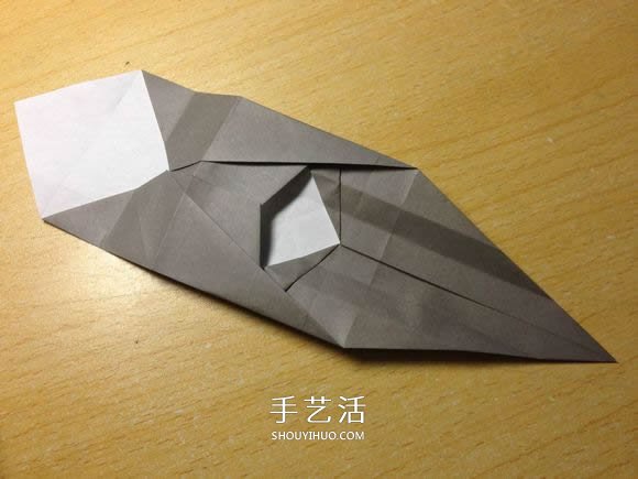 挖土机的折纸方法图解 手工挖掘机的折法过程(图19) 挖土机的折纸方法图解 手工挖掘机的折法过程(图19)