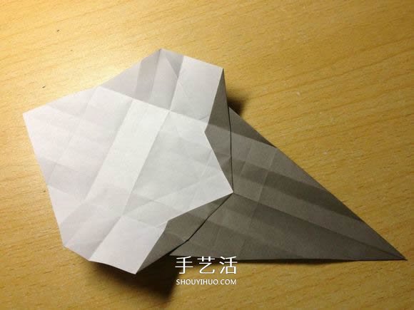 挖土机的折纸方法图解 手工挖掘机的折法过程(图20) 挖土机的折纸方法图解 手工挖掘机的折法过程(图20)