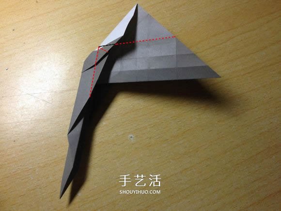 挖土机的折纸方法图解 手工挖掘机的折法过程(图26) 挖土机的折纸方法图解 手工挖掘机的折法过程(图26)