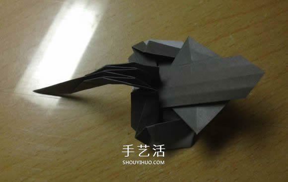 挖土机的折纸方法图解 手工挖掘机的折法过程(图48) 挖土机的折纸方法图解 手工挖掘机的折法过程(图48)