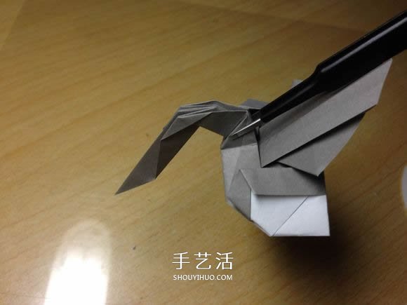 挖土机的折纸方法图解 手工挖掘机的折法过程(图49) 挖土机的折纸方法图解 手工挖掘机的折法过程(图49)