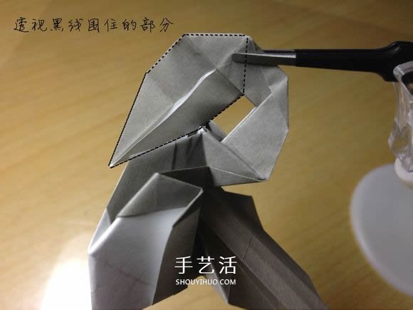 挖土机的折纸方法图解 手工挖掘机的折法过程(图54) 挖土机的折纸方法图解 手工挖掘机的折法过程(图54)
