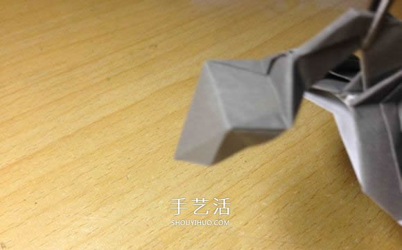 挖土机的折纸方法图解 手工挖掘机的折法过程(图57) 挖土机的折纸方法图解 手工挖掘机的折法过程(图57)