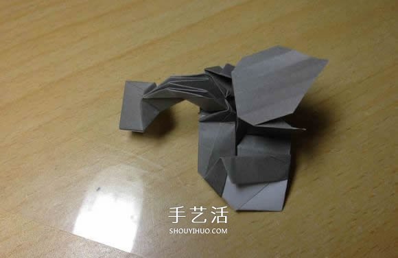 挖土机的折纸方法图解 手工挖掘机的折法过程(图61) 挖土机的折纸方法图解 手工挖掘机的折法过程(图61)