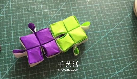 拼图零片的折纸方法 手工折纸拼图的图解教程 - 诺云双维造物网