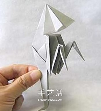 怎么折纸幽灵的方法 万圣节折纸幽灵图解教程(图15) 怎么折纸幽灵的方法 万圣节折纸幽灵图解教程(图15)