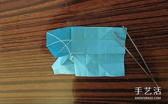 骷髅头的折纸方法图解 怎么折骷髅头的过程(图15) 骷髅头的折纸方法图解 怎么折骷髅头的过程(图15)
