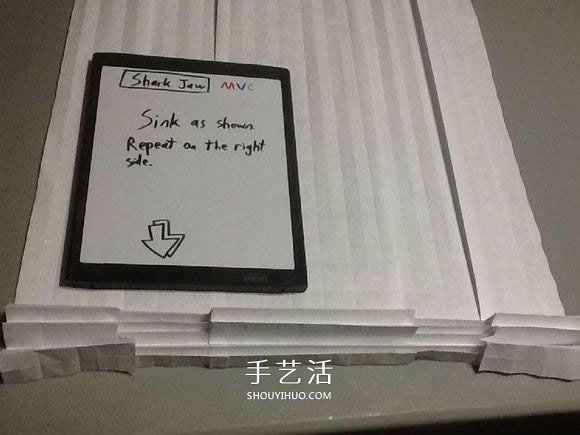 鲨鱼嘴的折纸方法图解 怎么折鲨鱼嘴步骤图(图23)