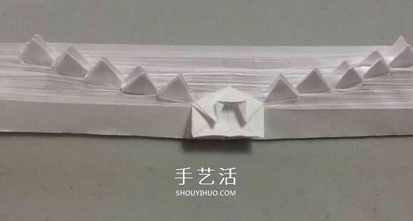 鲨鱼嘴的折纸方法图解 怎么折鲨鱼嘴步骤图(图48)